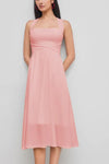 Audrey | Women's Cross-Waist Dress with Square Neckline