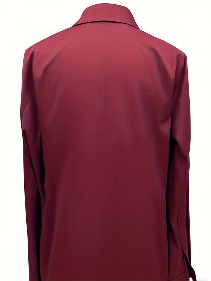 Lenora | V-Neck Blouse with Satin Finish and Elegant Design