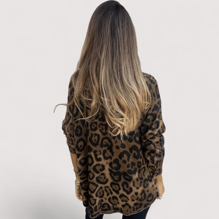 Cassidy |  Lightweight Top with Leopard Print and Breathable Fabric