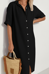 Estelle | Women's Button Down Midi Shirt Dress