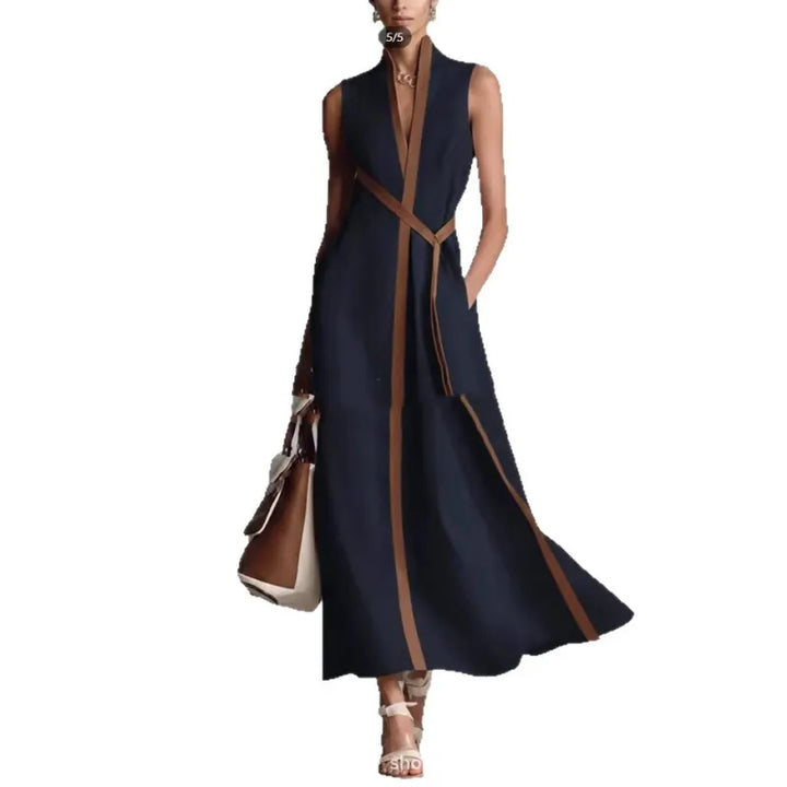 Emmeline | Women’s Maxi Dress with Belt and Pockets