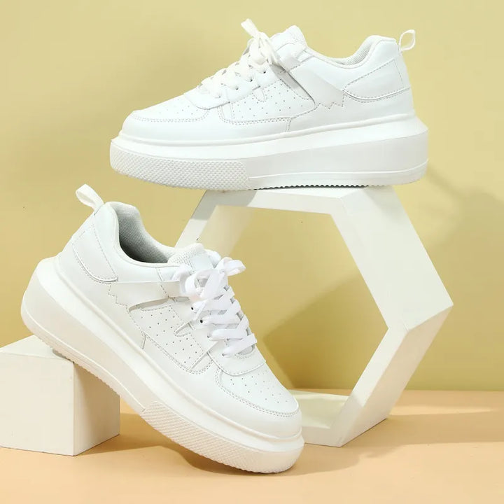 Meredith | Women’s Platform Sneakers with Laces and Perforations