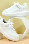 Meredith | Women’s Platform Sneakers with Laces and Perforations