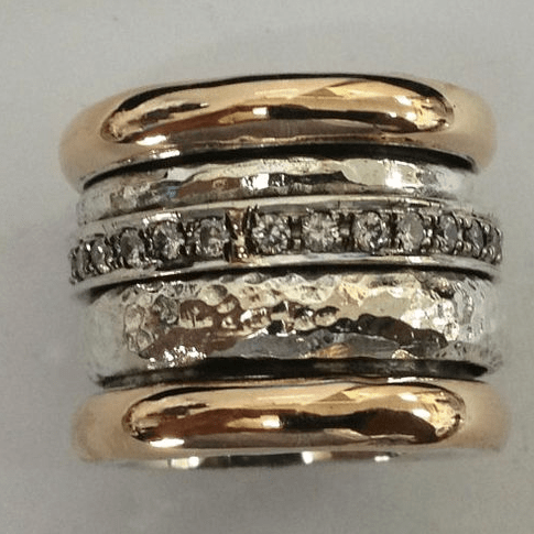 Valora | Classic Multi-Layered Bold Gold Ring