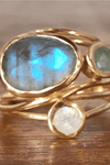 Solara | Radiant Crystal Gold Ring