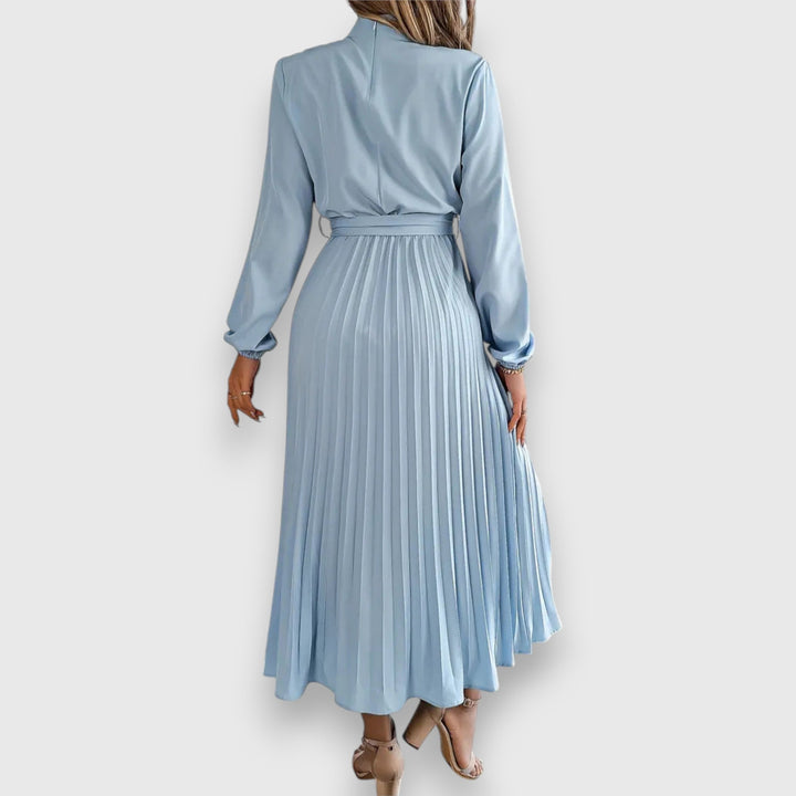 Rebecca | Elegant Pleated Midi Dress