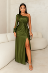 Opaline | Women's Evening Dress with A-Line Silhouette and Sleeveless Design