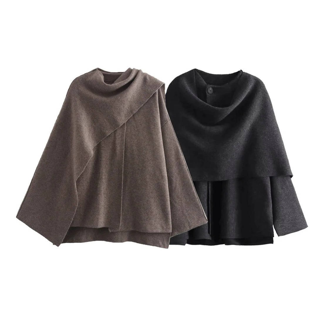 Draped Cape Jacket