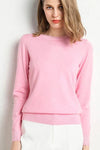 Cashmere Sweater with Classic Neckline