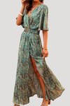 Isolde | Women's Printed Wrap Maxi Dress