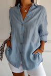 Elowen | Long Sleeve Button-Down Shirt with Breathable Fabric