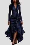 Juliana | Women's Long Sleeve Wrap Evening Dress