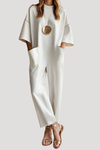 Lennox | Women's Wide Leg Short Sleeve Jumpsuit