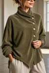 Vera | Women's Cardigan with Button Closure and Ribbing