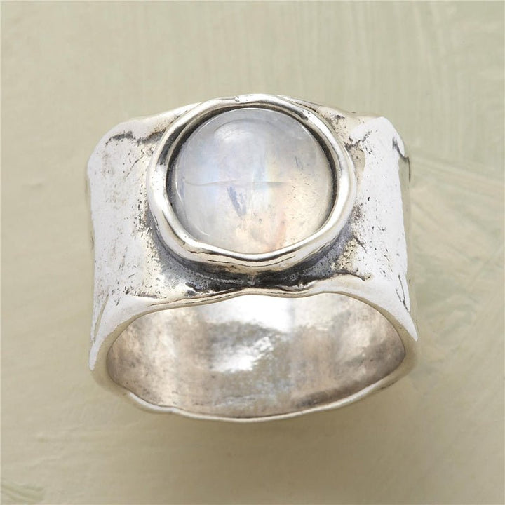 Lunara | Silver Moonstone Ring