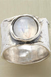 Lunara | Silver Moonstone Ring