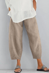 Maevis | Women's Elastic Waist Cropped Harem Pants