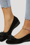Magnolia | Women's Bow Wedge Flats