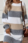 Marlowe | Women's Knit Sweater Dress Striped Mini