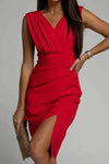 Devereaux | Women's Evening Dress with A-Line Silhouette and Sleeveless Design