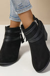 Ravenna | Women's Tassel Ankle Boots with Block Heel