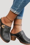 Rosabelle | Women's Heeled Clog Mule
