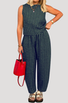 Rosalba | Women's Sleeveless Wide Leg Set