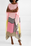Aria | Women's Caftan Dress Geometric Print Batwing Sleeve Maxi Dress
