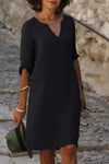 Skylar™ | Elegant Dress with V-Neck
