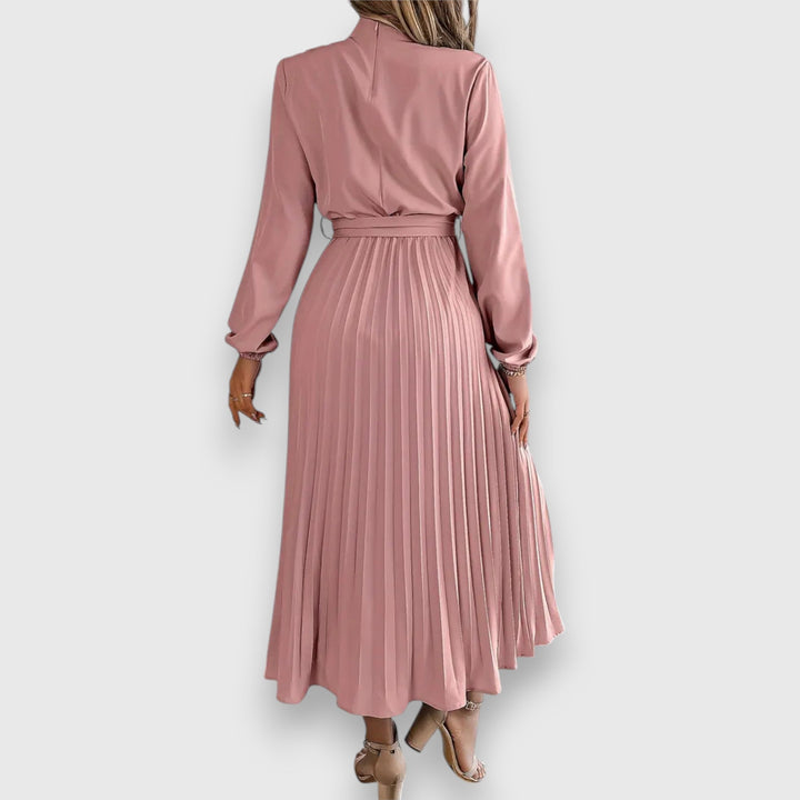 Rebecca | Elegant Pleated Midi Dress