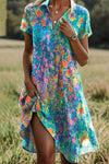 Aurora | Women's Bohemian Summer Dress with Flowing Skirt and Adjustable Straps