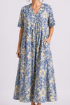 Tempest | Women's Floral V-Neck Short Sleeve Midi Dress