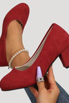 Valentina | Women's Block Heel Court Shoes