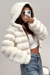 Harper | Women's Jacket with Hood and Textured Panels