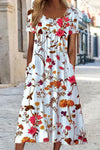 Winslet | Women's Floral Short Sleeve Midi Dress