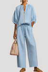 Wisteria | Women's Wide Leg Two Piece Set