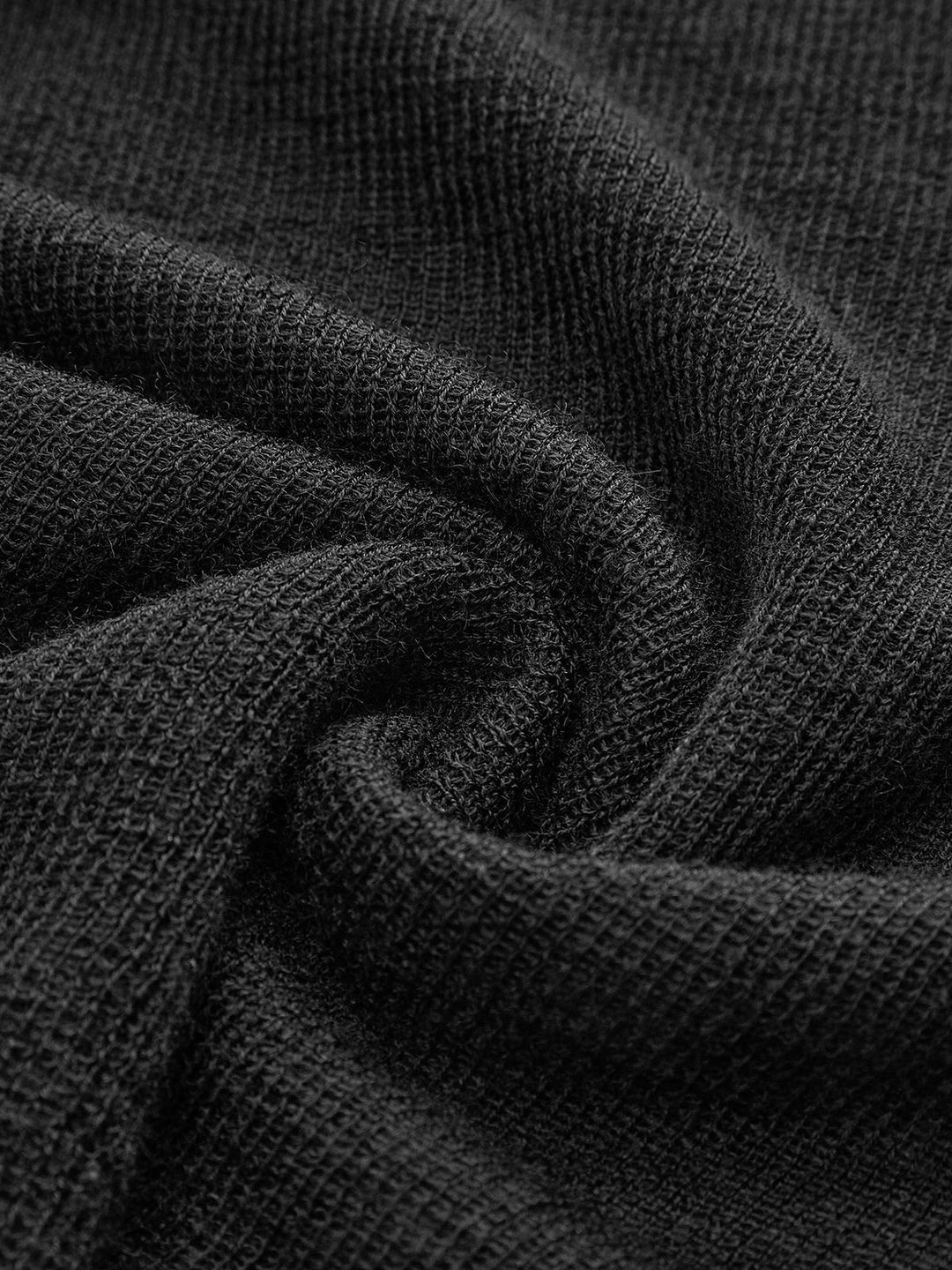 Wool-Blend Turtleneck Sheer Sweater